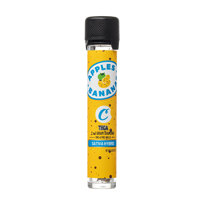 Cookies THC-A 2x1 gram Diamond Prerolls -Apples & Bananas- Sativa Hybrid