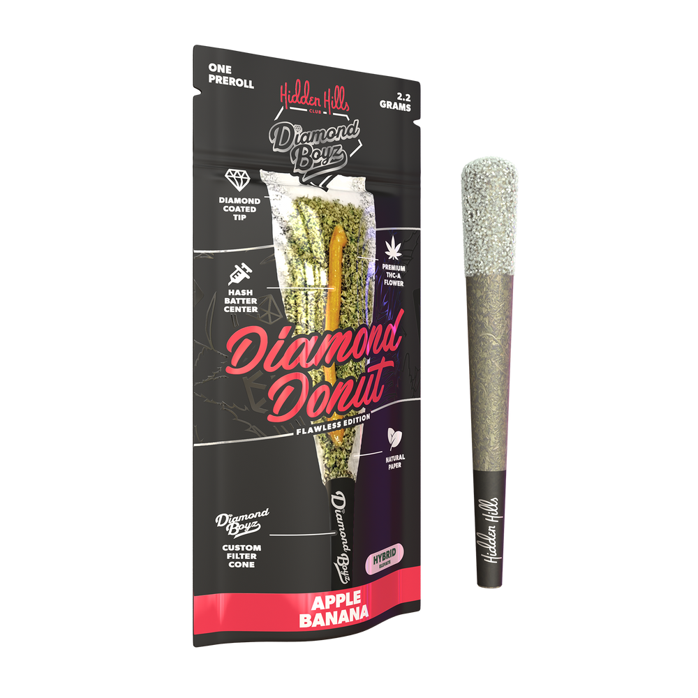 Hidden Hills Diamond Donut- 2.2 gram - Apple Banana - Hybrid