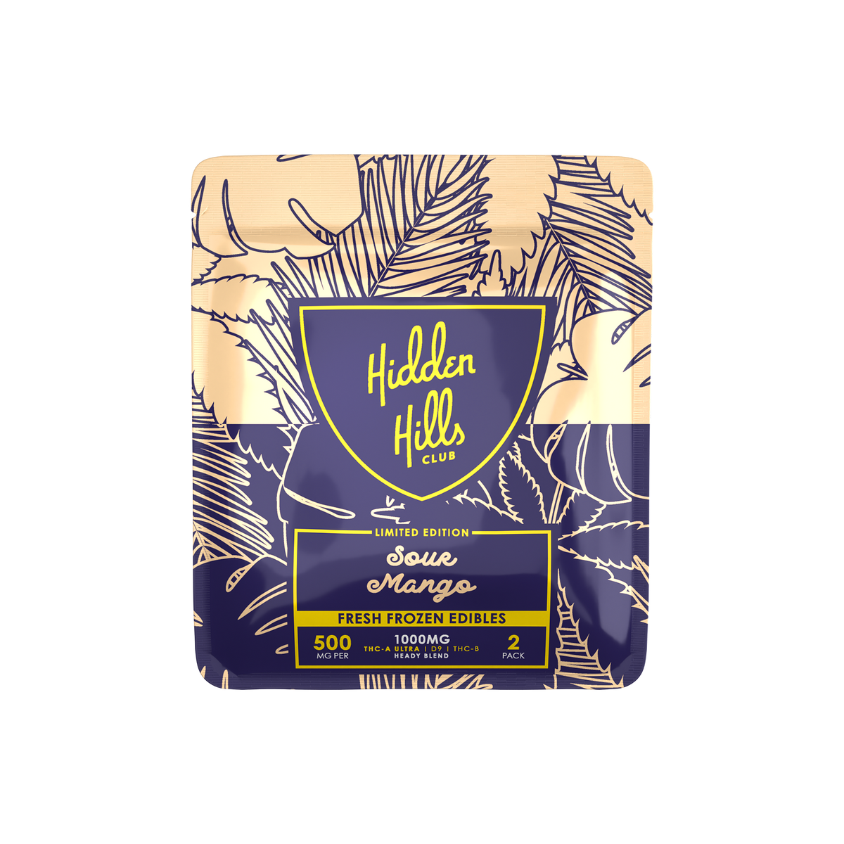 Hidden Hills - Fresh Frozen Edibles - 2x500mg - Sour Mango