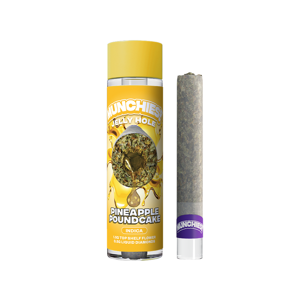 Munchies 2g THCA Diamond Jelly Holes - Pineapple Poundcake - Indica