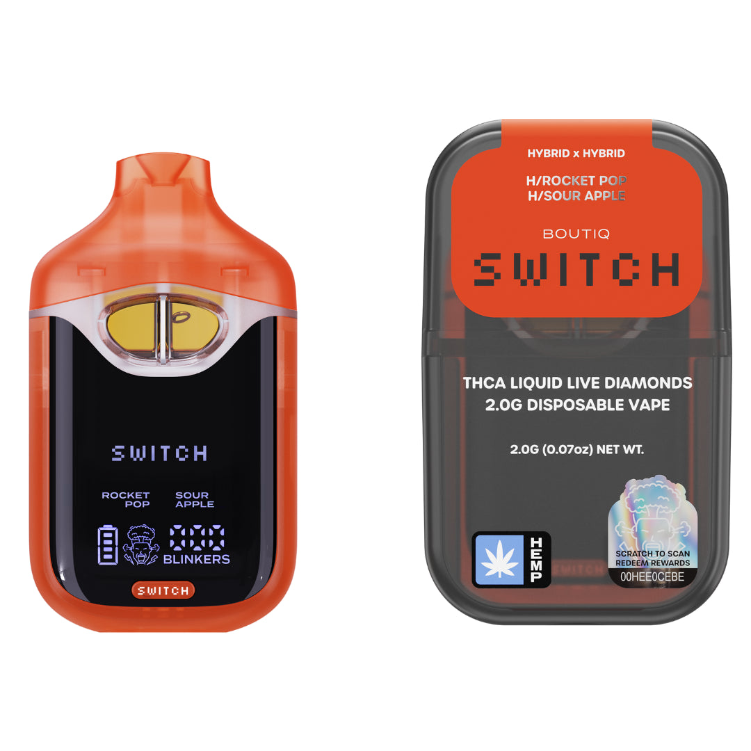 Boutiq SWITCH - 2G - Rocket Pop ( Hybrid ) x Sour Apple ( Hybrid )