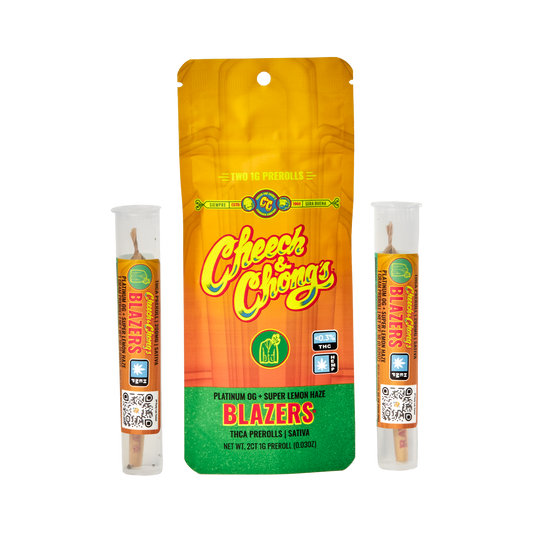 Cheech and Chongs Blazers – Platinum OG + Super Lemon Haze - Prerolls - Sativa