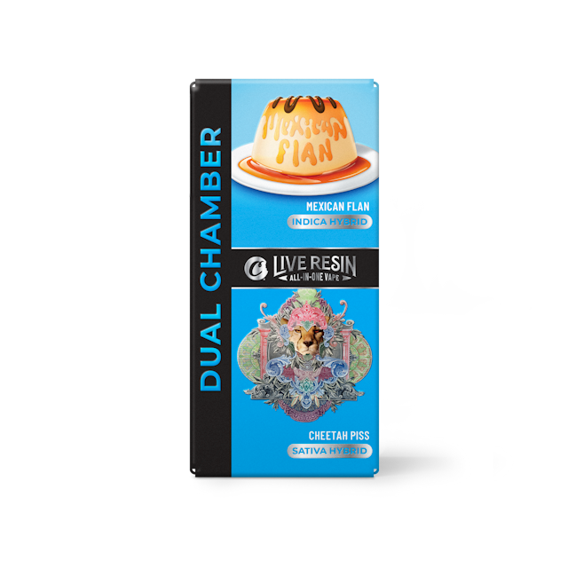 Cookies Live Resin Dual Chamber Vape - .5 Gram per chamber Mexican Flan - Cheetah piss