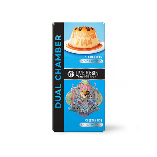 Cookies Live Resin Dual Chamber Vape - .5 Gram per chamber Mexican Flan - Cheetah piss