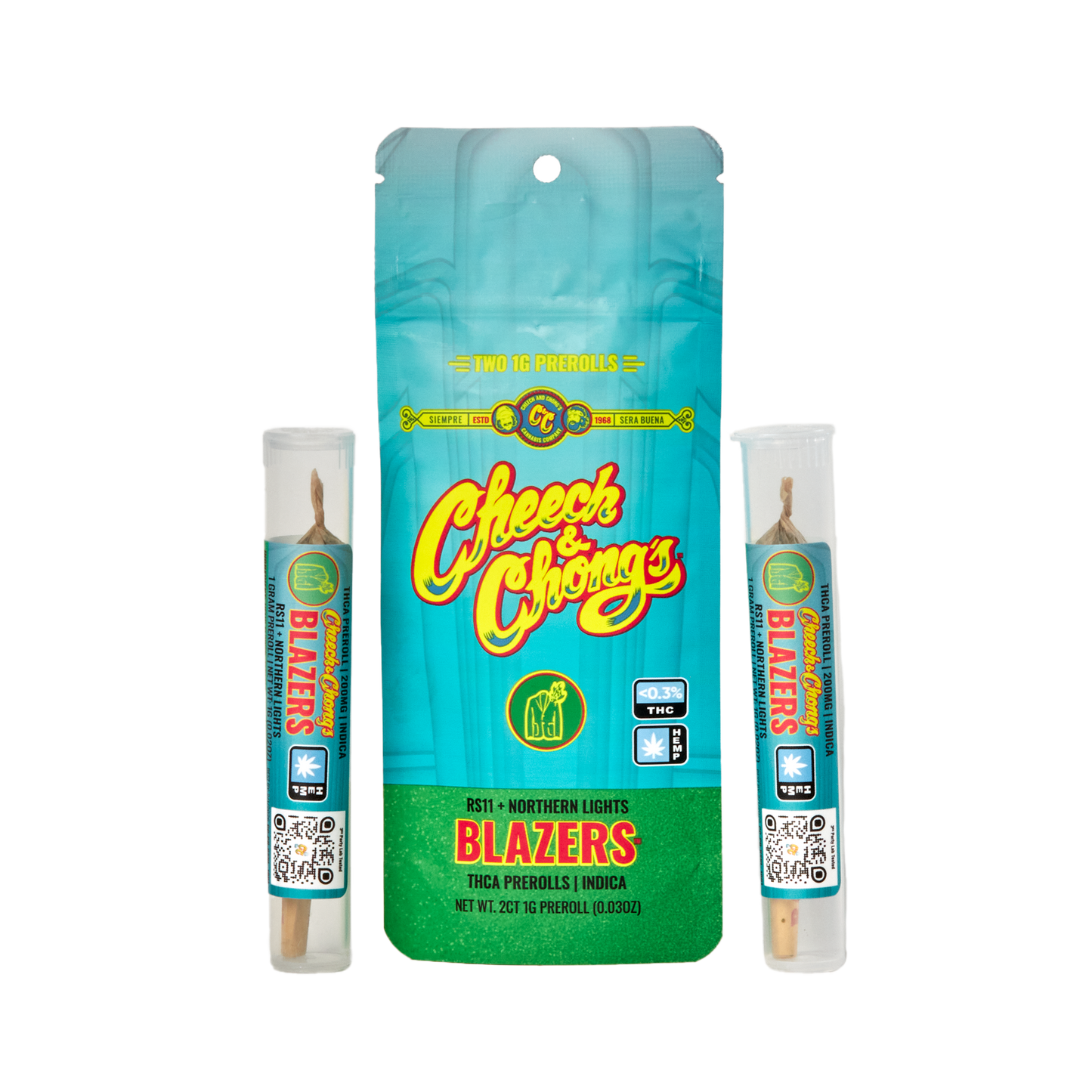 Cheech and Chongs Blazers – RS11 x Northern Lights - Prerolls - Indica