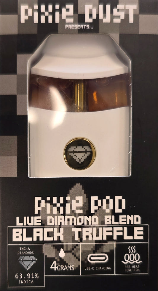 Pixie Pod 4 Gram Disposable -Live Diamond Blend - Black Truffle (Indica)