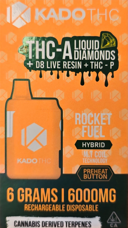 KADO THC 6 Gram THC-A disposable - Rocket Fuel (Hybrid)