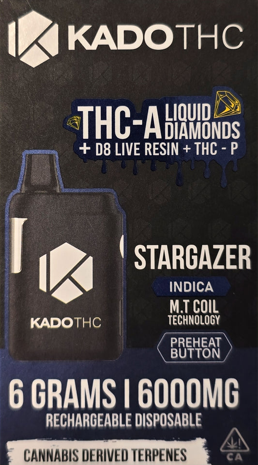 KADO THC 6 Gram THC-A disposable - Stargazer (Indica)