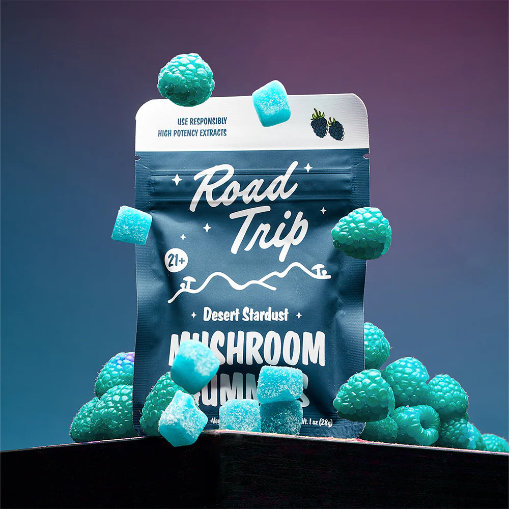 Road Trip 1 oz ( 8 Gummies ) - Desert Stardust - Blue Raspberry