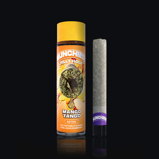 Munchies 2g THCA Diamond Jelly Holes - Mango Tango - Sativa