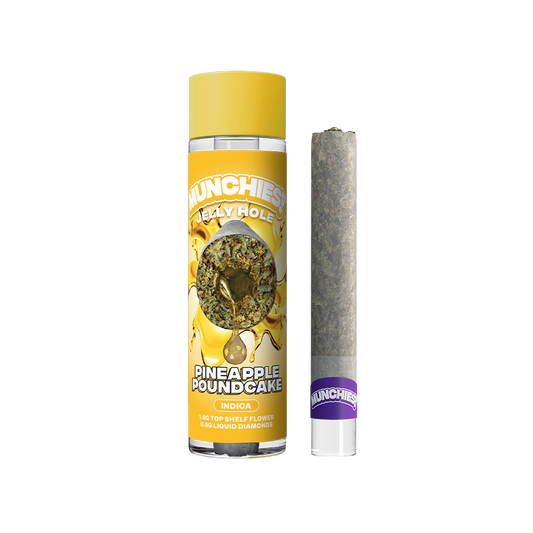 Munchies 2g THCA Diamond Jelly Holes - Pineapple Poundcake - Indica