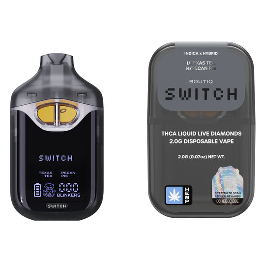 Boutiq SWITCH - 2G - Texas Tea ( Indica ) x Pecan Pie ( Hybrid )