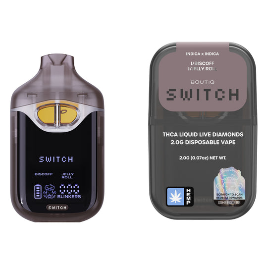 Boutiq SWITCH - 2G - Biscoff ( Indica ) x Jelly Roll ( Indica )