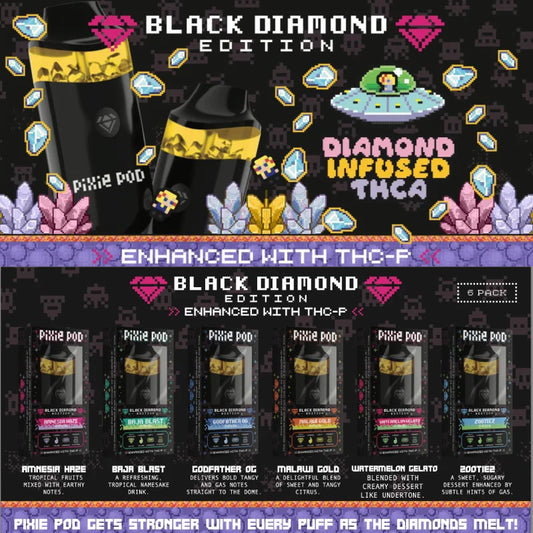 Black Edition Pixie pod 4 gram - Amnesia Haze - Sativa