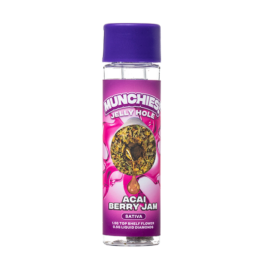Munchies 2g THCA Diamond Jelly Holes - Acai Berry Jam - Sativa